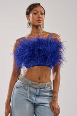 BRIGHT LIGHTS FEATHER TOP