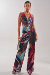 MAIN CHARACTER ENERGY COWL NECK JUMPSUIT