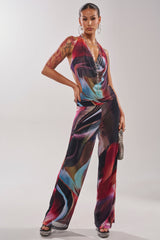 MAIN CHARACTER ENERGY COWL NECK JUMPSUIT