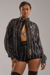 DANCE THE NIGHT AWAY BUTTON DOWN