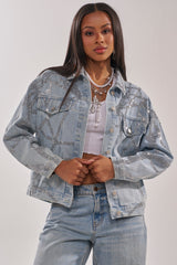 TWILIGHT ZONE RHINESTONE DENIM JACKET