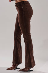 RAE VELVET DENIM FLARE PANT