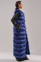RIZZA PANELED FUR VEST