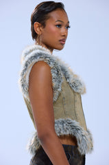 ITTY BITTY FUR TRIM VEST