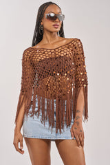 SHAKE IT QUEEN CROCHET BLOUSE