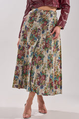 TIFFANY BROCADE MAXI SKIRT
