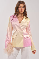 SWEET TALK SATIN BLAZER