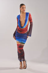 BOOM BOOM MESH MAXI SKIRT