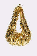 THE NOSTALGIA SEQUIN PURSE IN GOLD