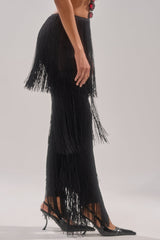 OH SO FRINGE PANTS IN BLACK