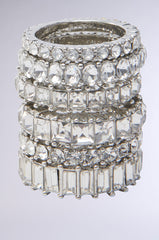 SPEND IT RHINESTONE RING SET