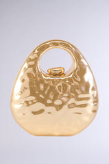 IM HAMMERED METAL PURSE