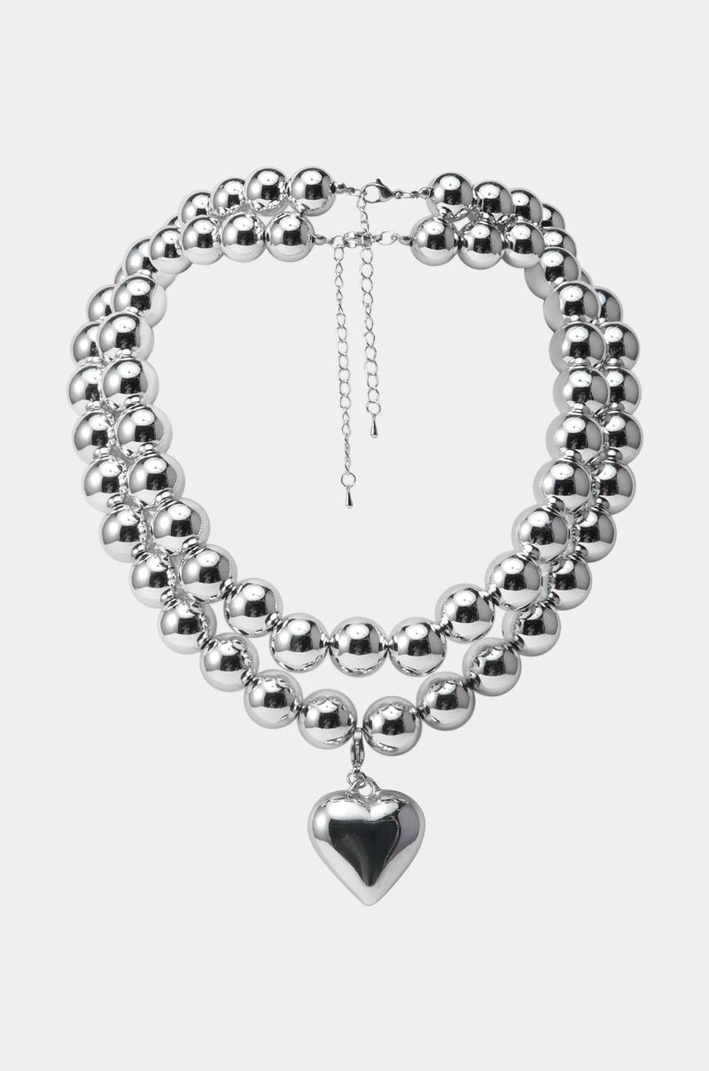 Y2K DREAMIN SILVER NECKLACE