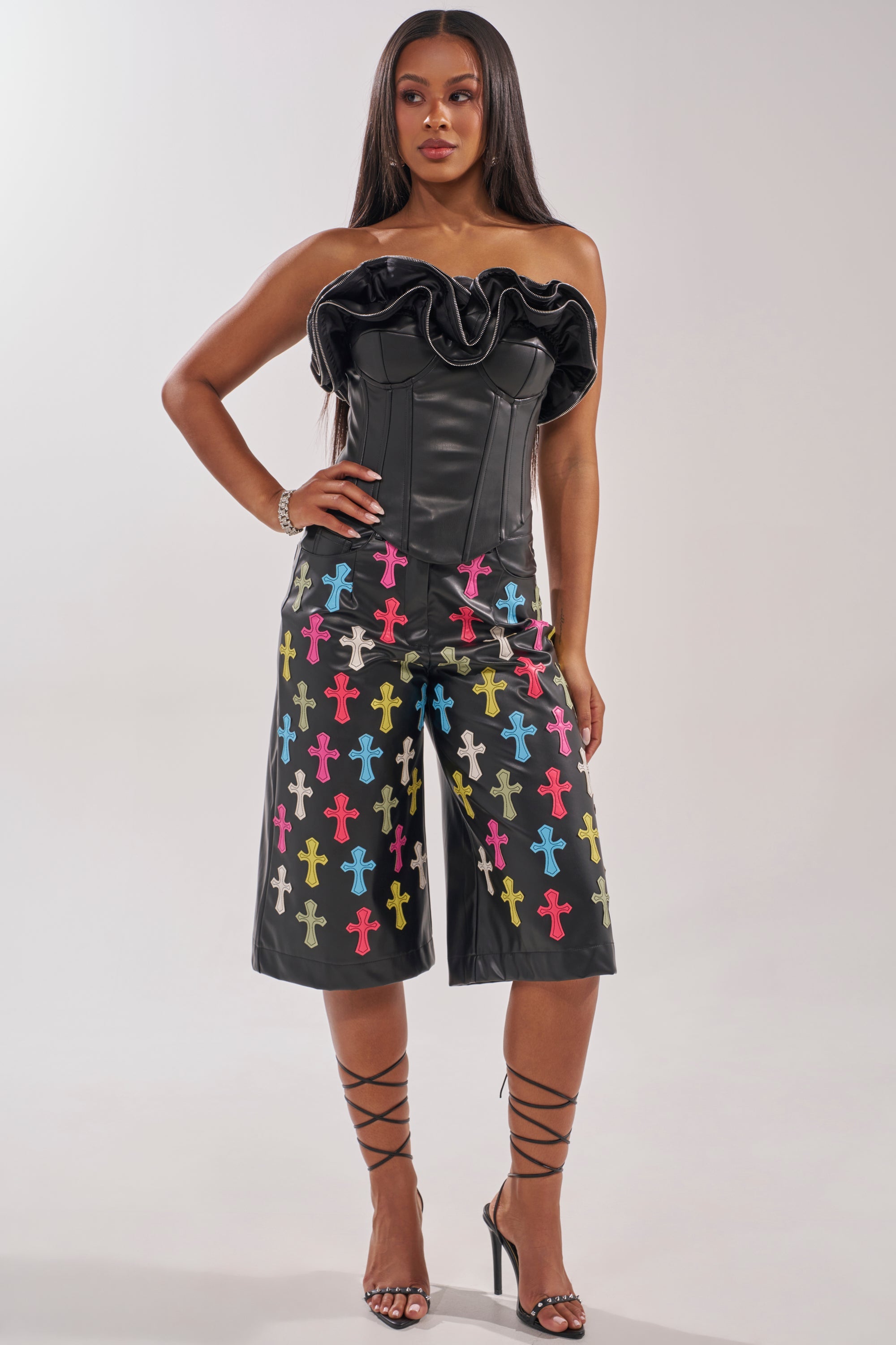 DON'T MESS RUFFLE CORSET
