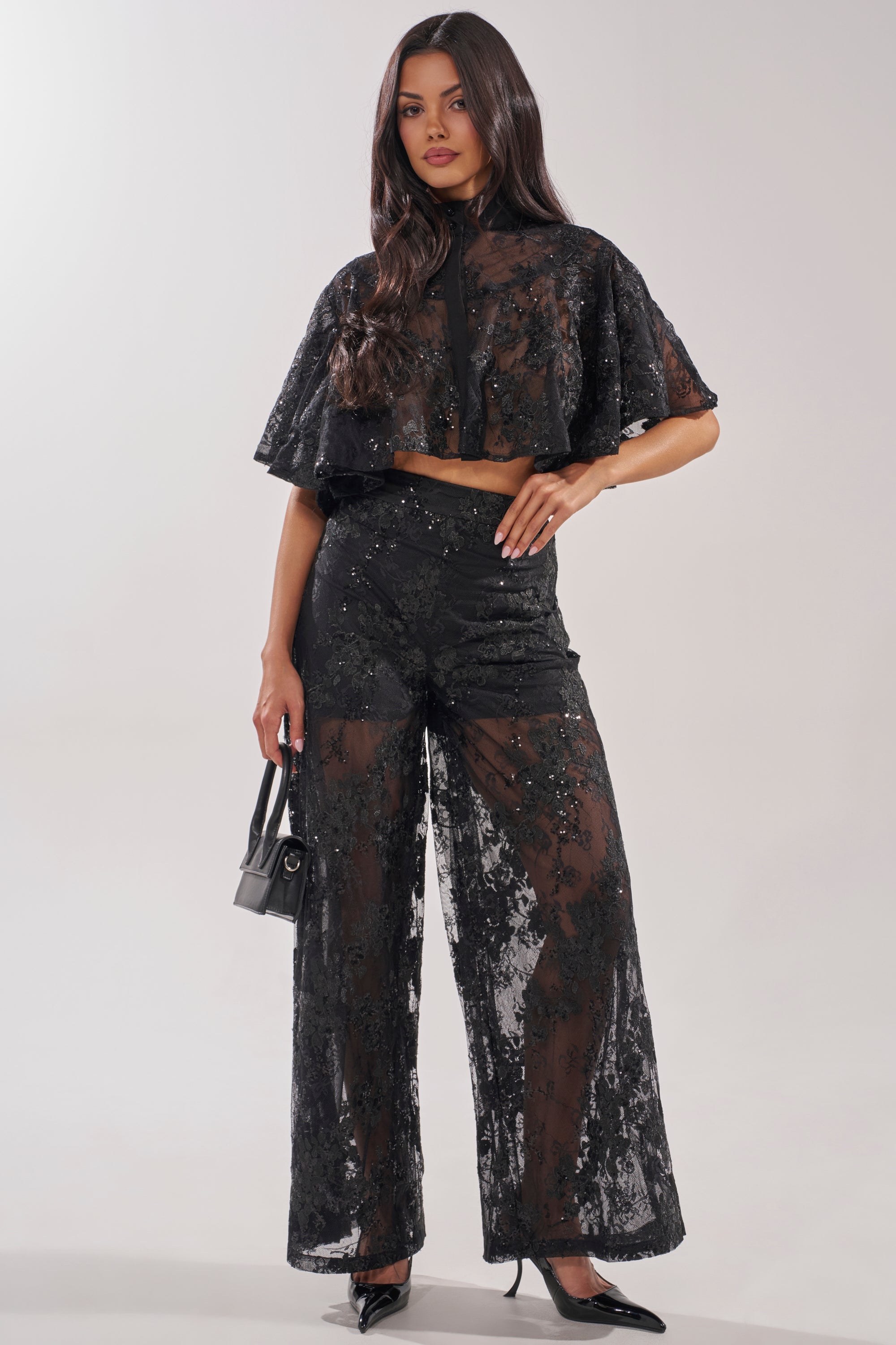 QUEEN B LACE TROUSER