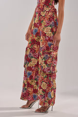 INTO THE THICK OF IT FLORAL CARGO PANT