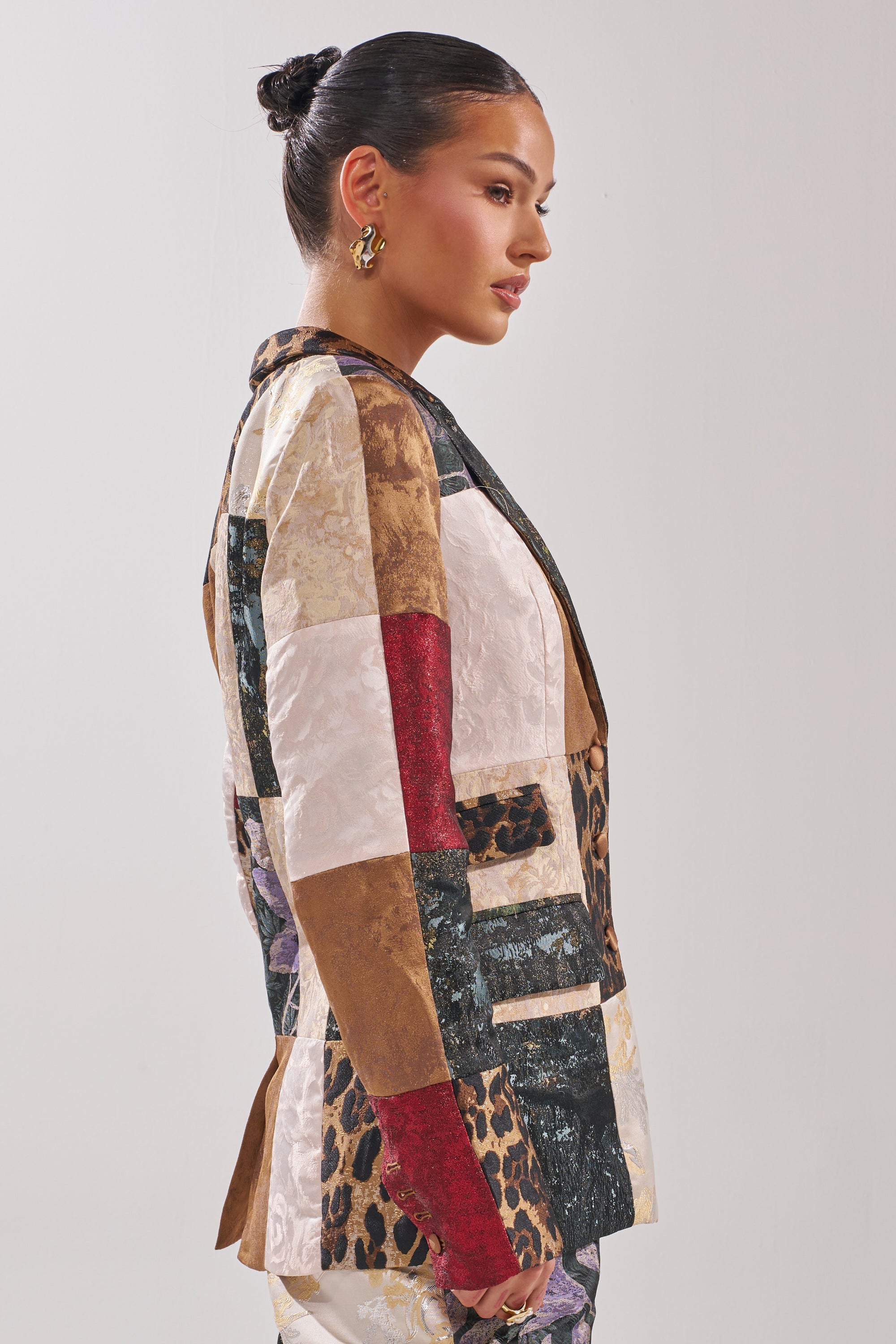 MADE YOU LOOK PATCHWORK BLAZER