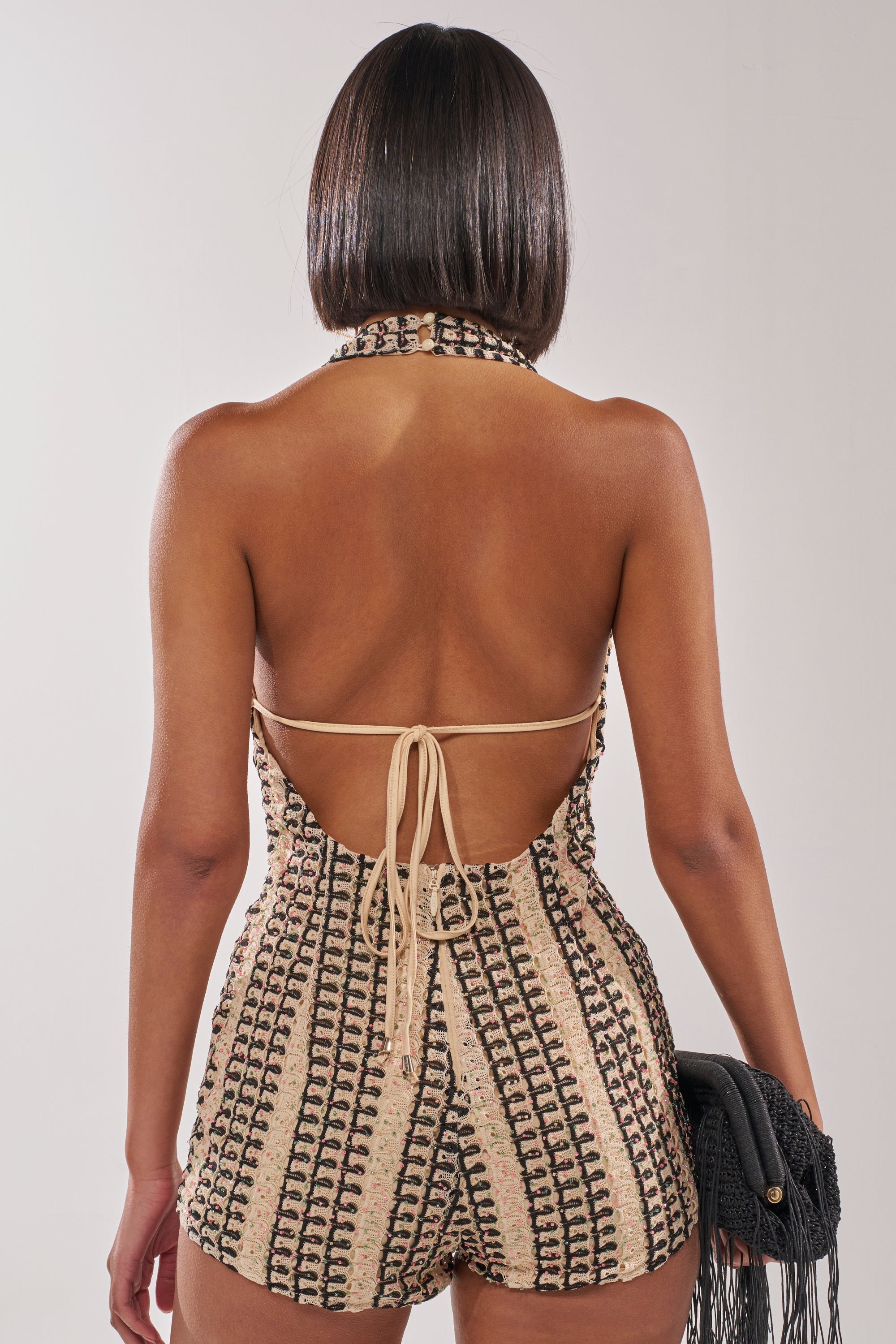 FIORA BEADED ROMPER