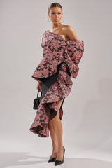 SO MUCH IN LOVE BROCADE MAXI SKIRT