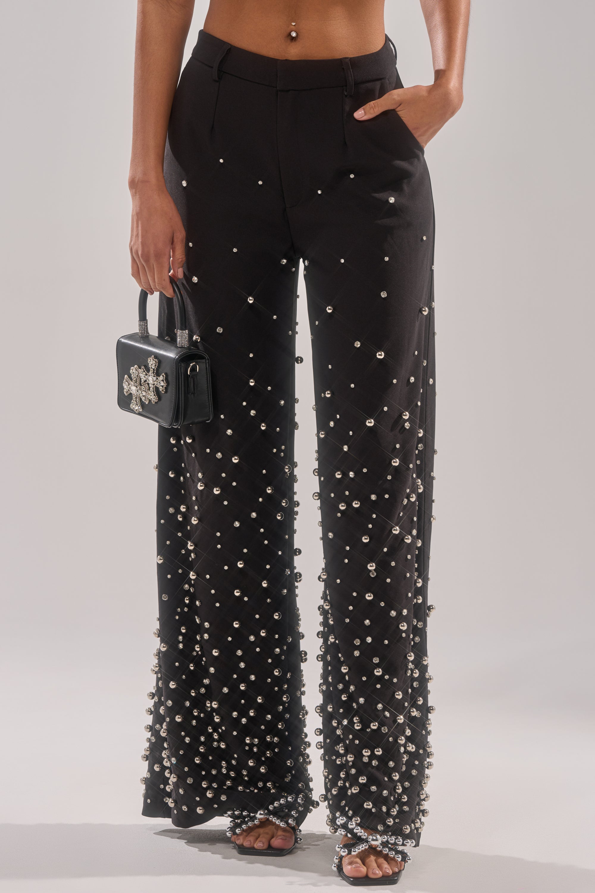 GET CLOSER EMBELLISHED TROUSER