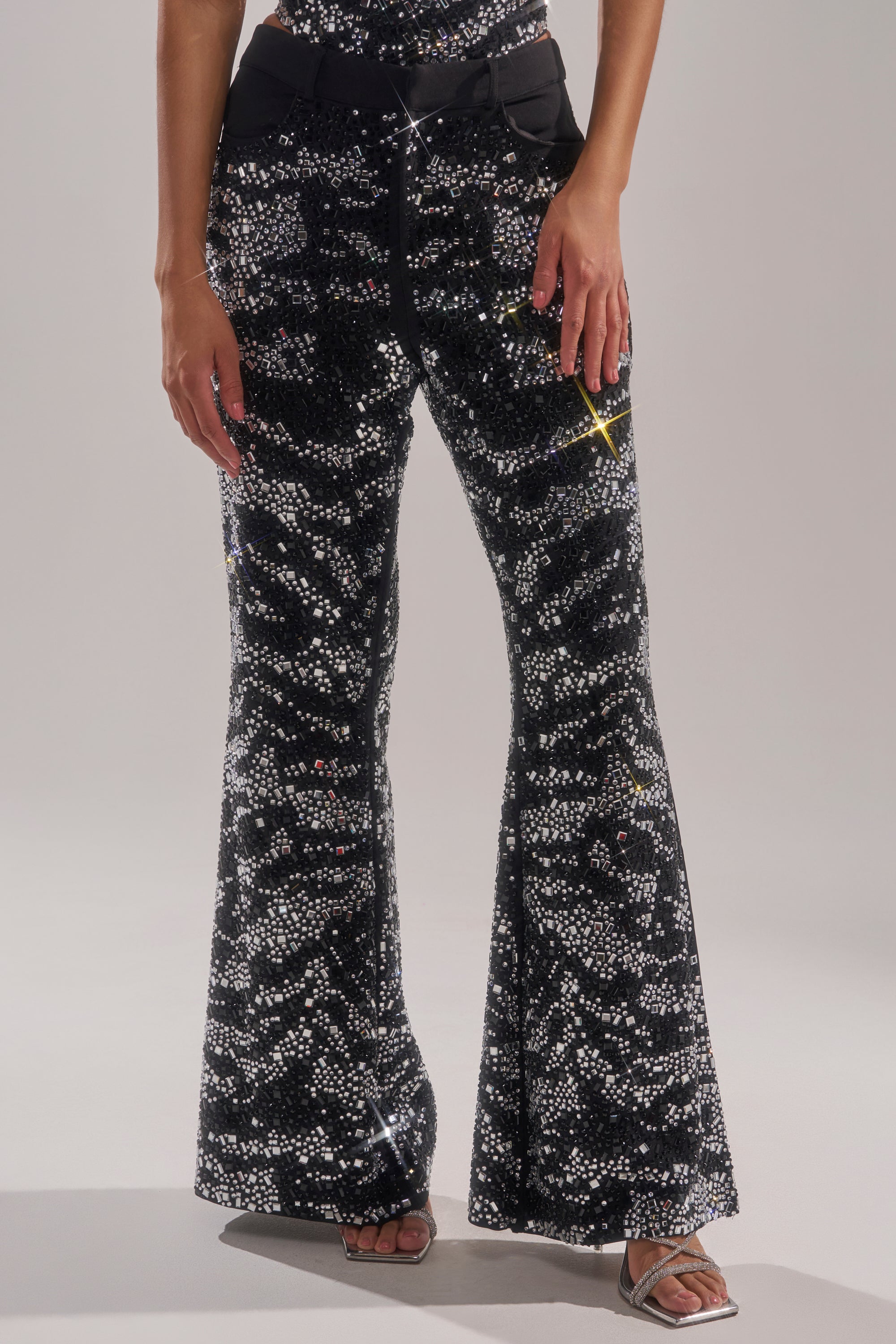 TIME TO CELEBRATE AND DANCE RHINESTONE TROUSER