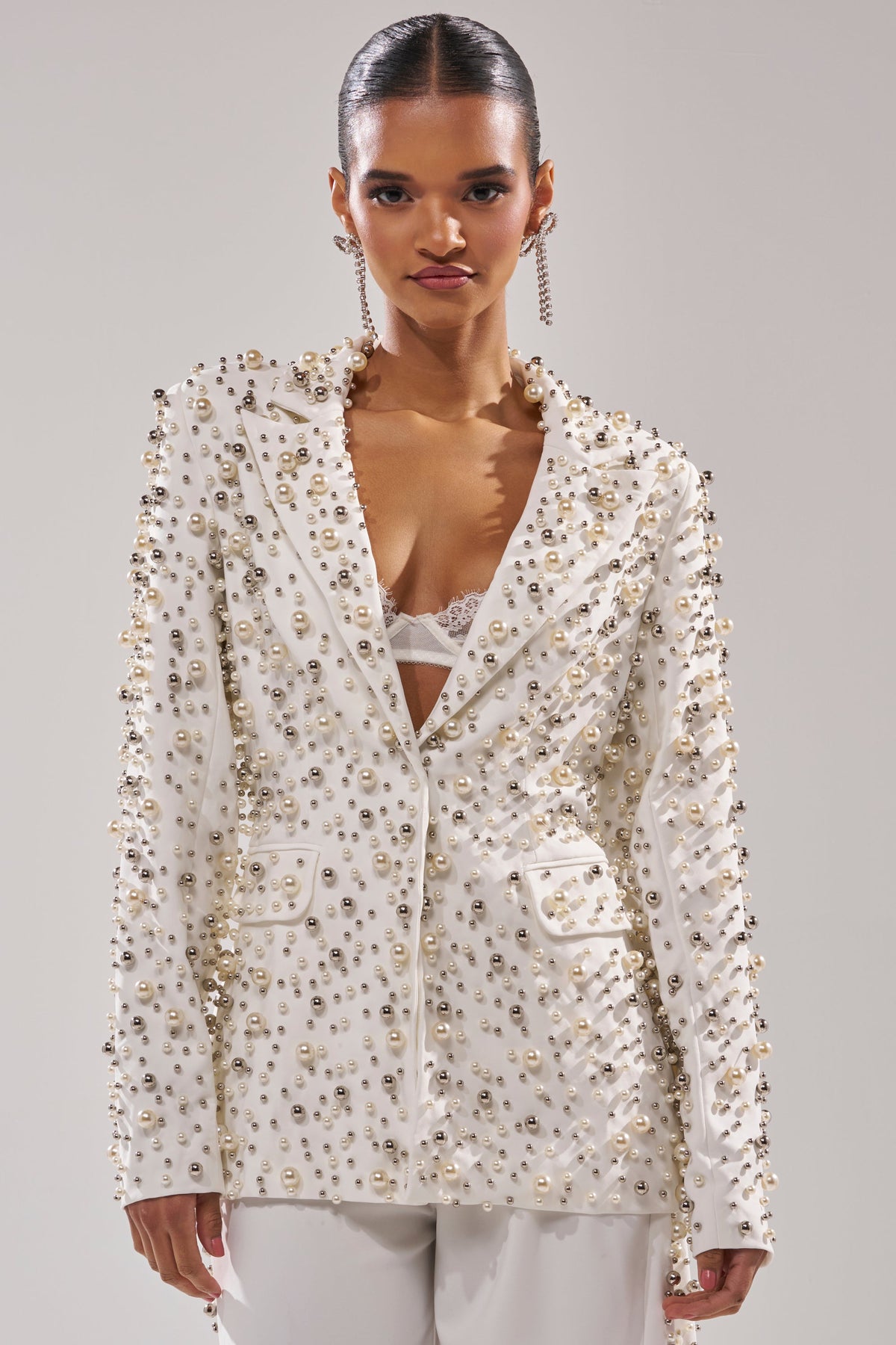 KEEP IT GOING EMBELLISHED BLAZER