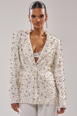 KEEP IT GOING EMBELLISHED BLAZER