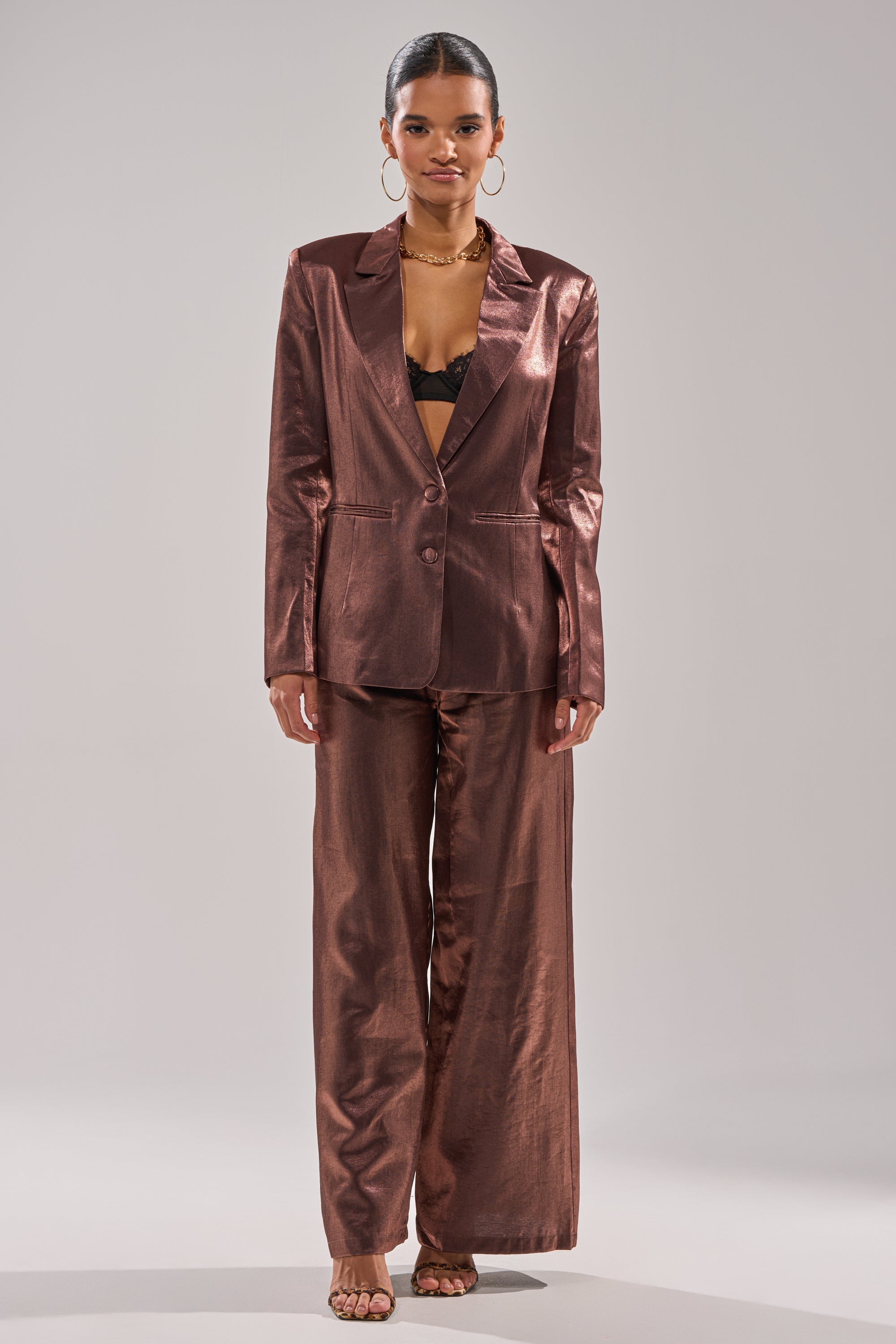 STAY CLOSE IRIDESCENT BLAZER