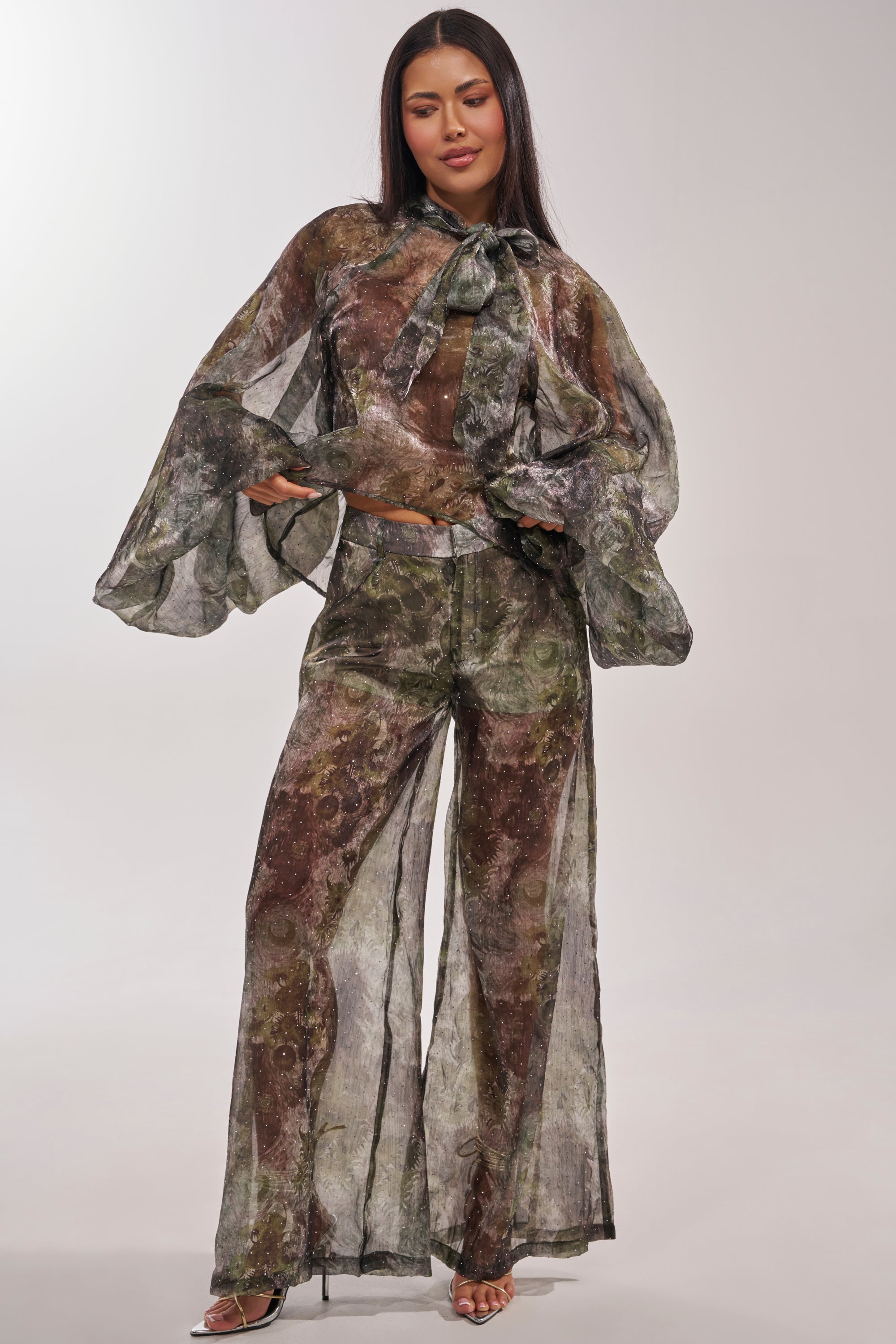 MYSTIQUE FLORAL CHIFFON PANT