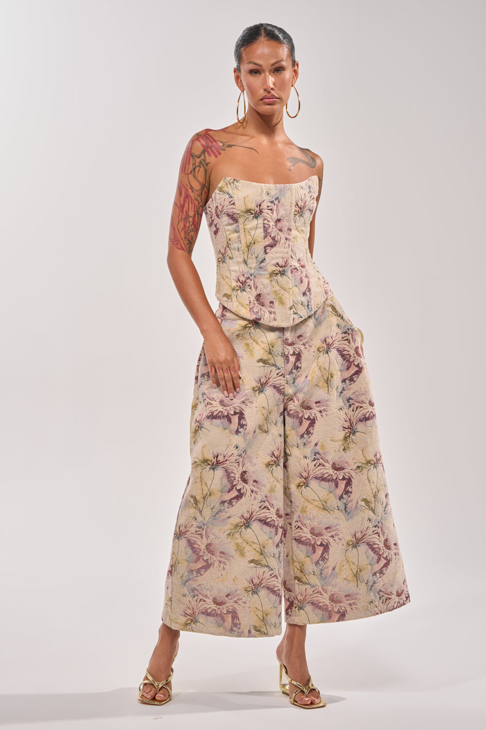 SWEETIE PIE BROCADE CORSET TOP