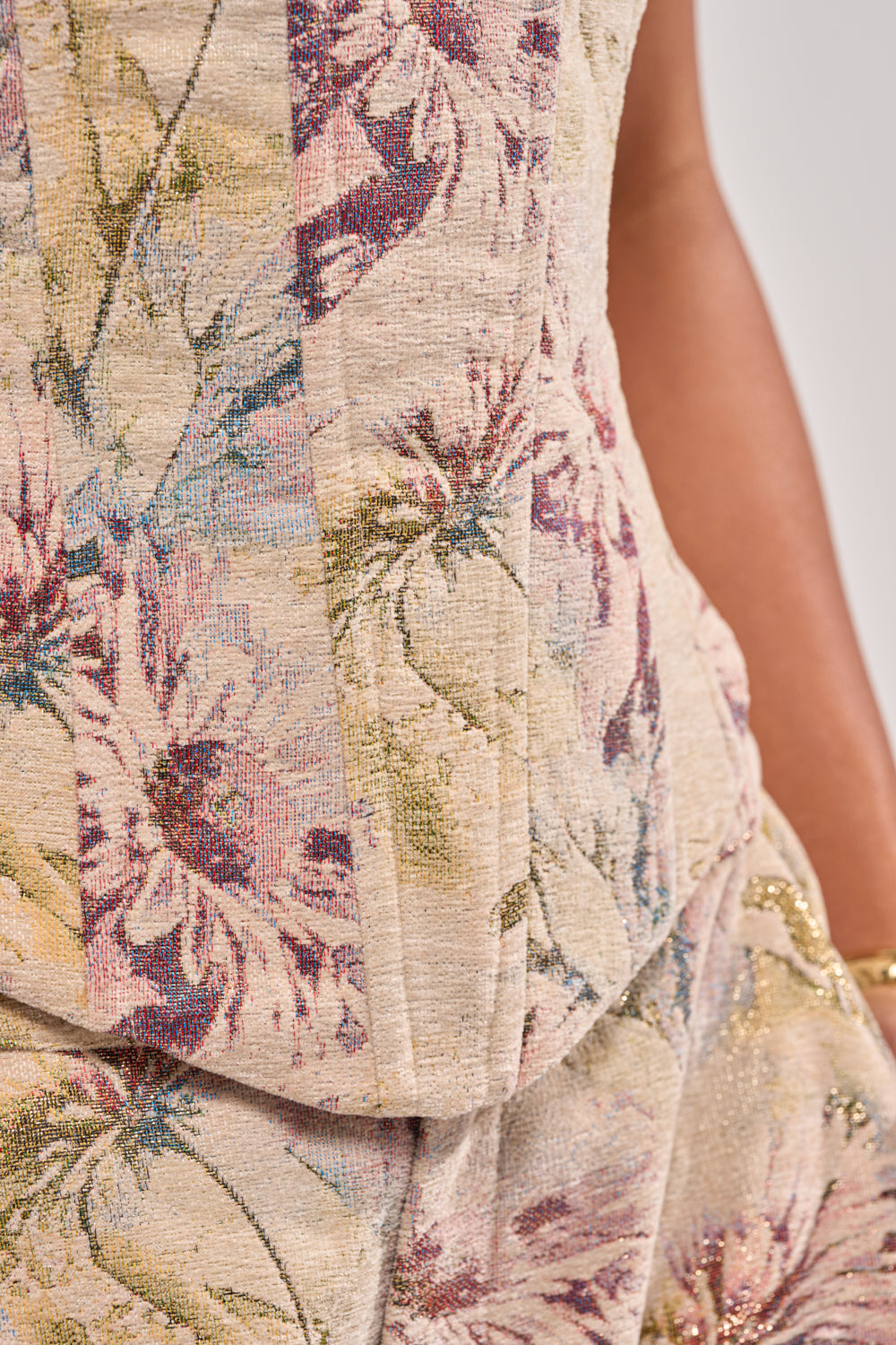 SWEETIE PIE BROCADE CORSET TOP