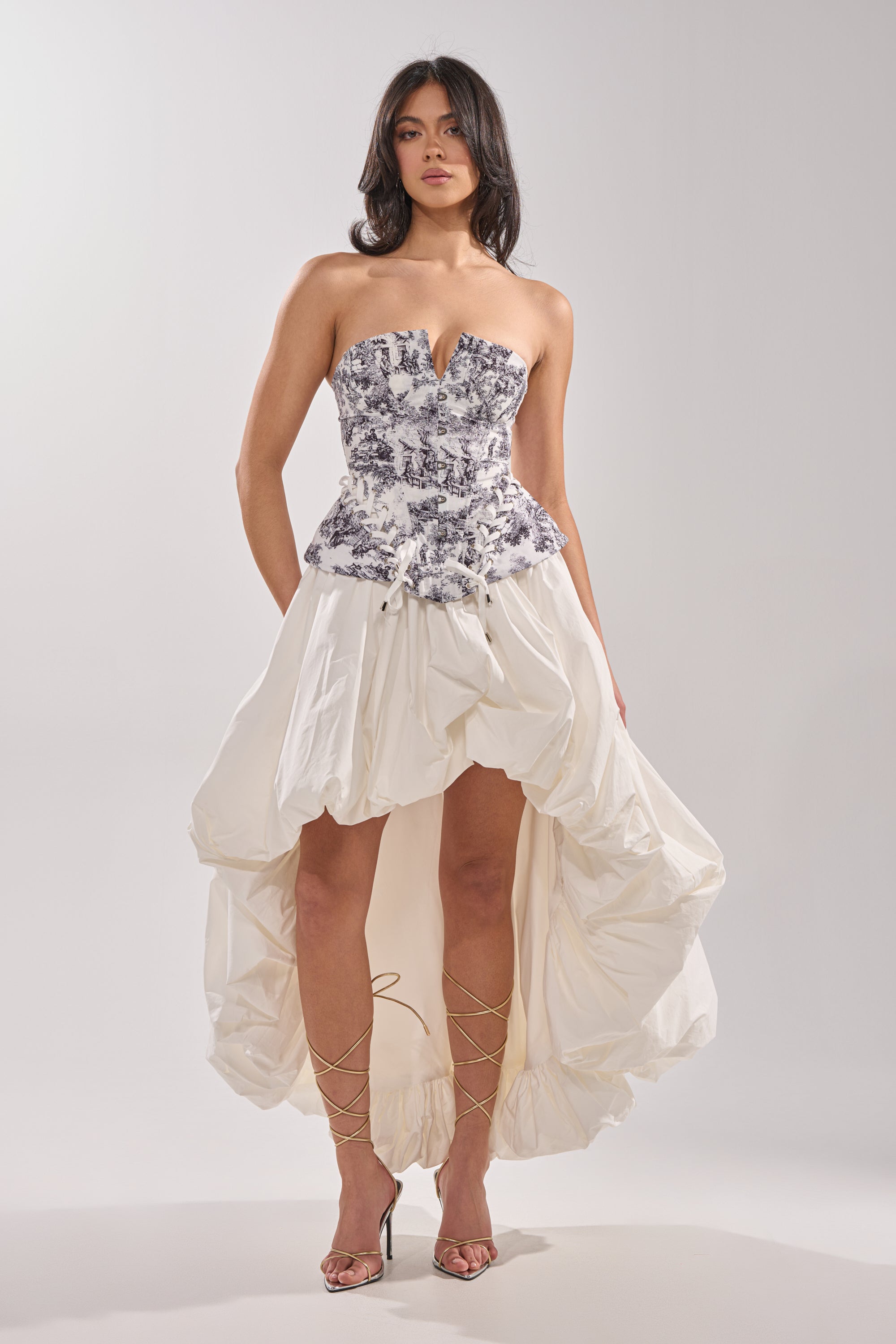 THE BIGGER THE BETTER HIGH LOW MAXI SKIRT