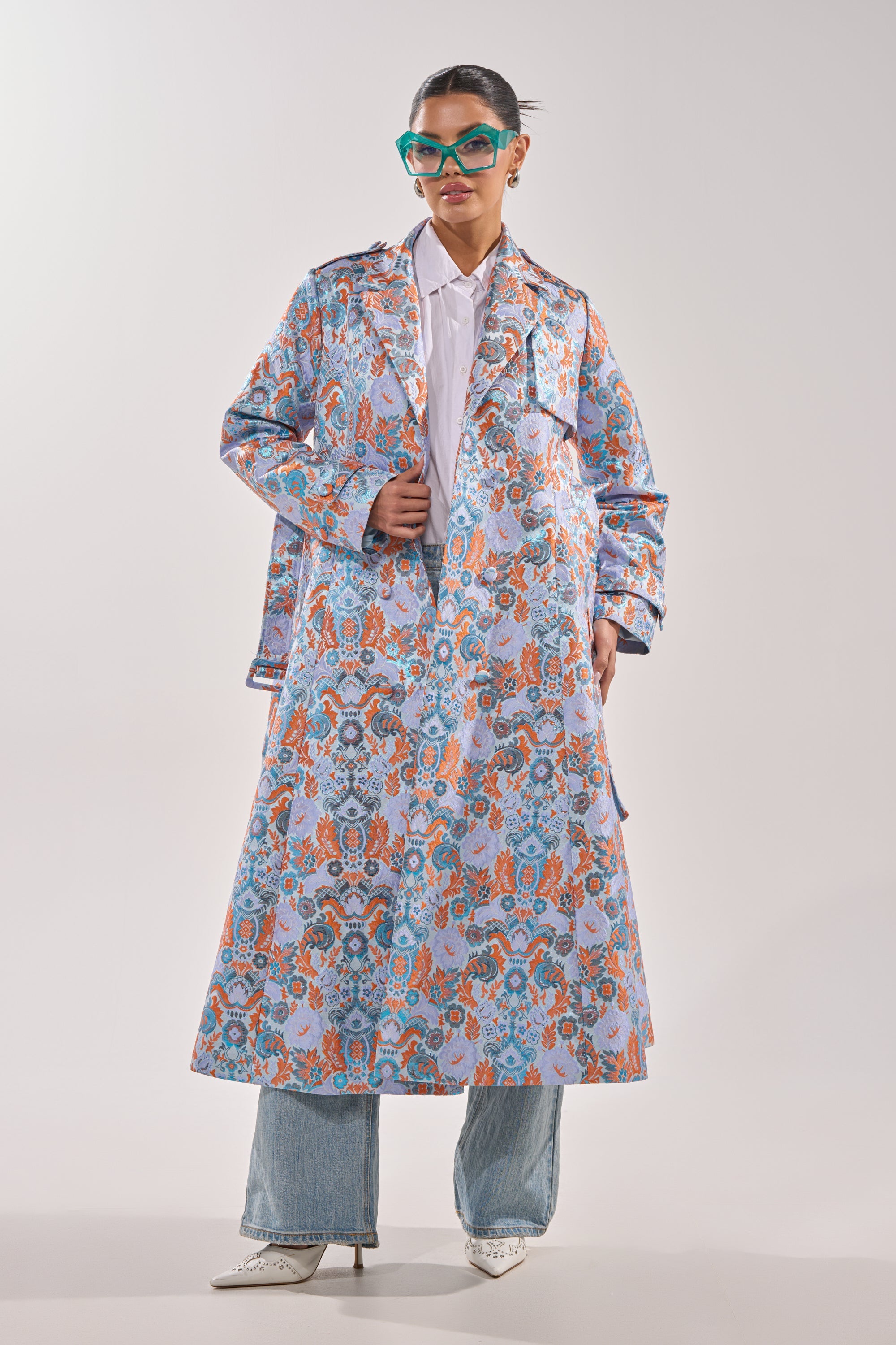 ST. GERMAIN BROCADE TRENCH