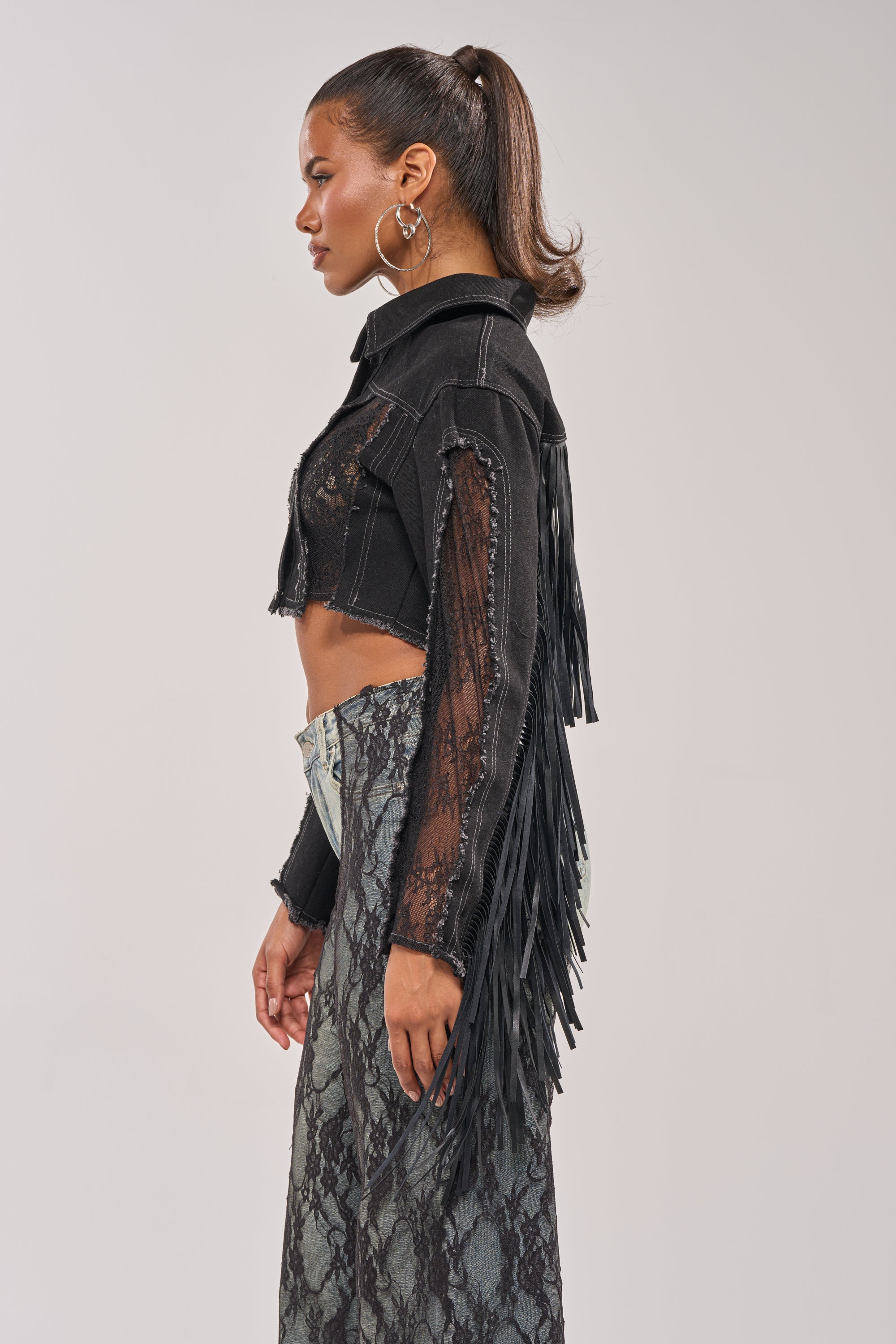 LACED AND LOADED DENIM JACKET