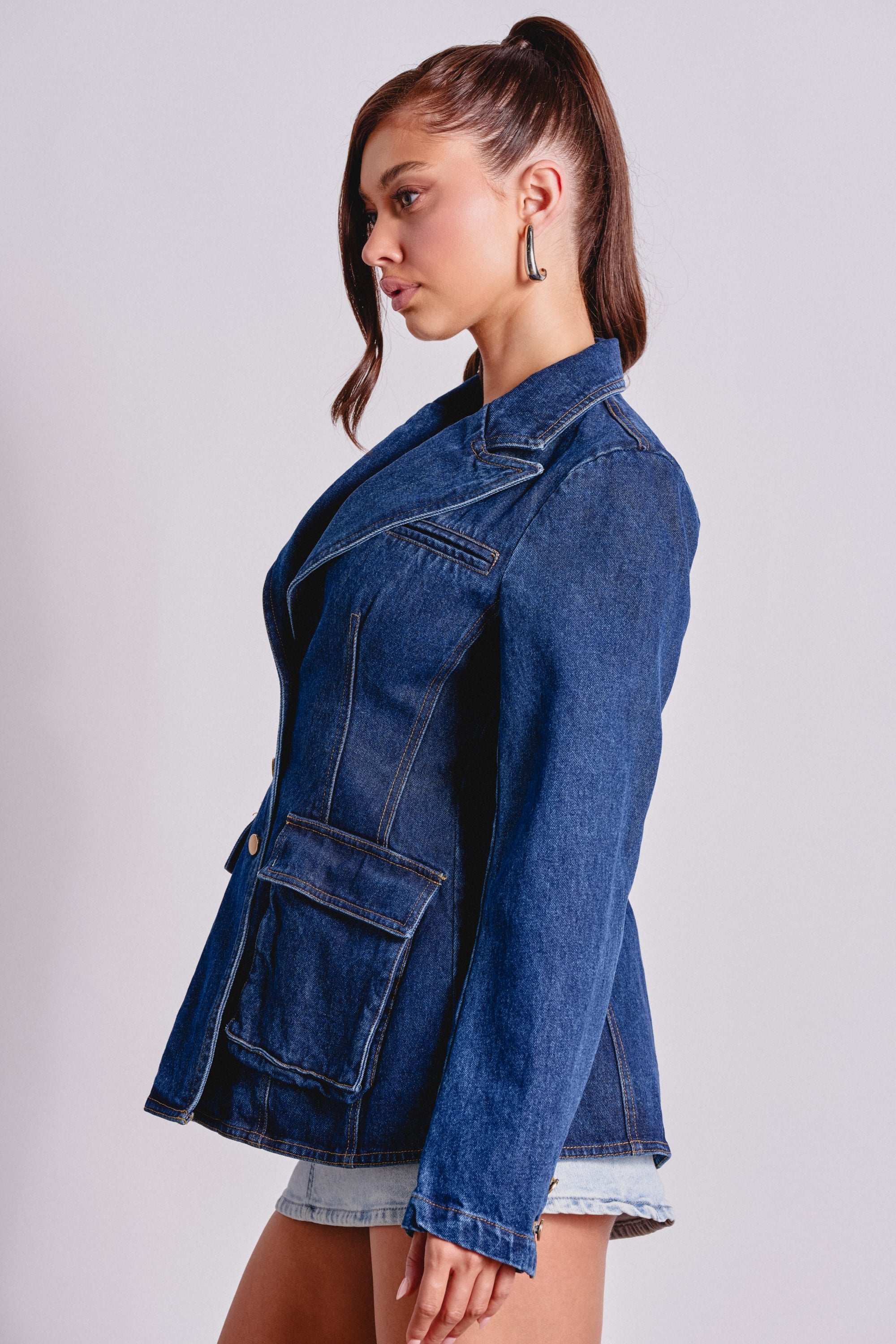 NINA DENIM BLAZER