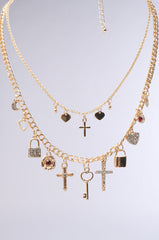CHARMED LIFE GOLD NECKLACE
