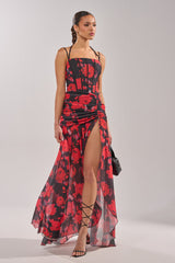 ROSE GARDEN MESH MAXI DRESS