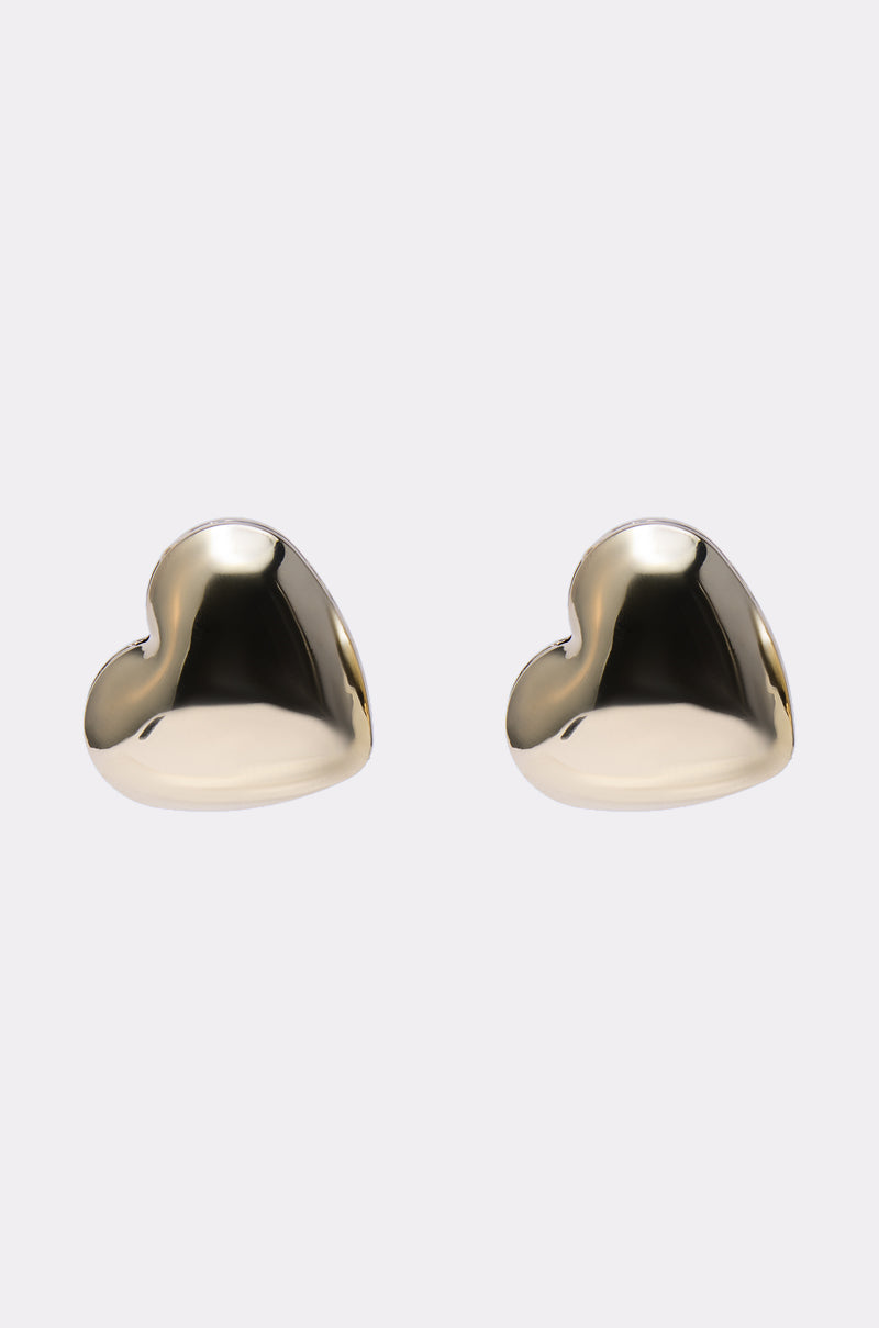 PUFFY HEART EARRING