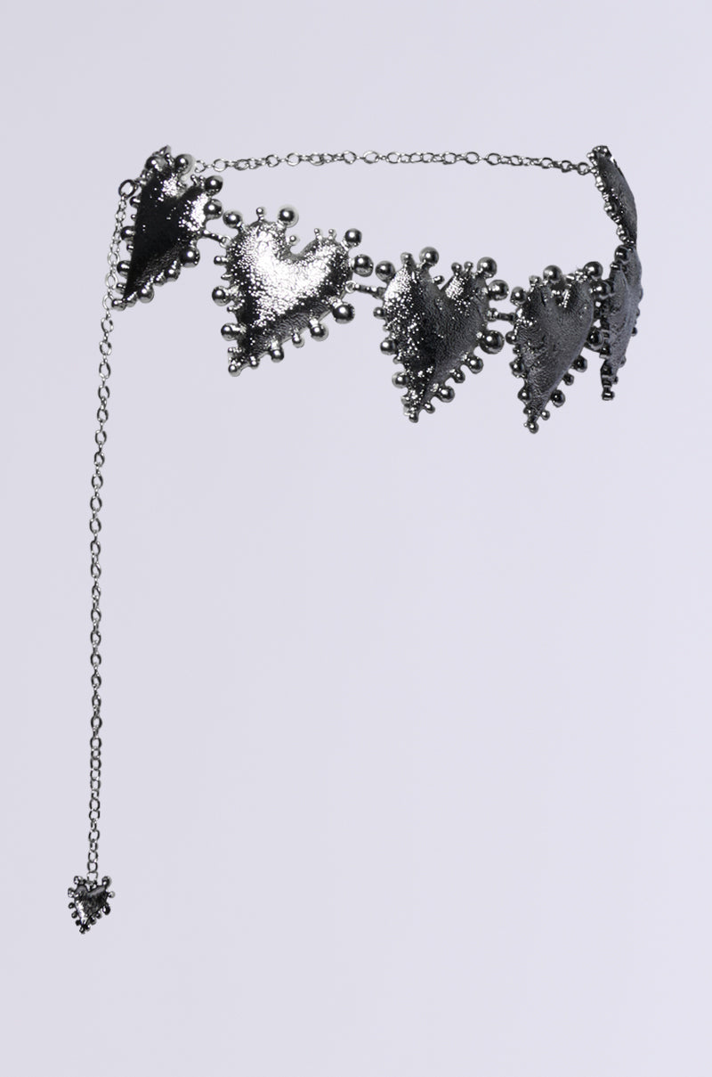 HOLD MY HEART METAL CHAIN BELT