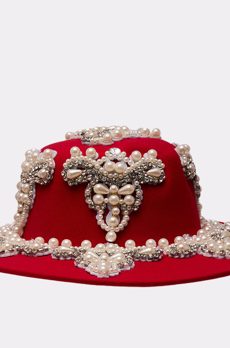 EDITORS PICK APPLIQUE BRIM HAT