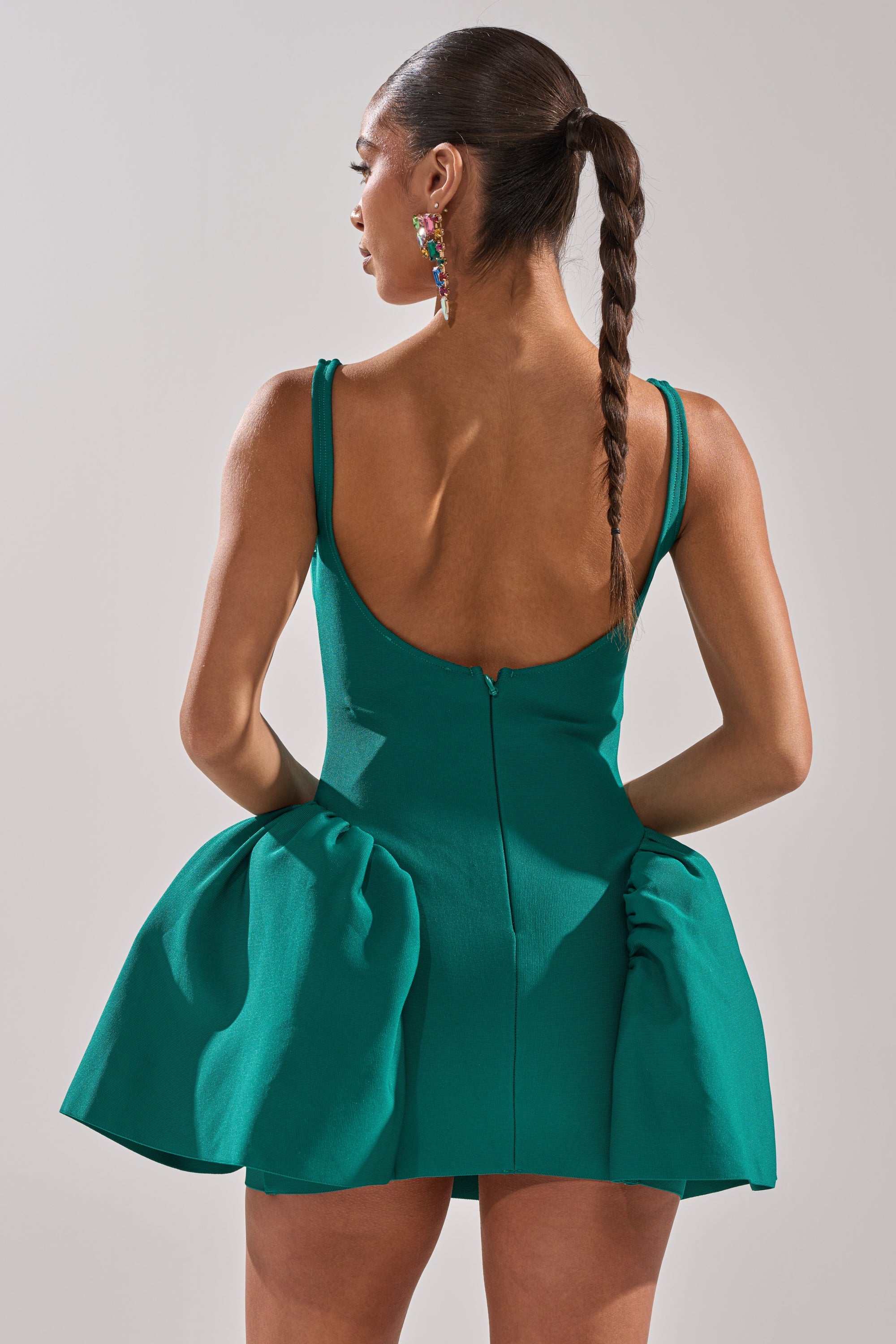 DERBY DAYS BANDAGE MINI DRESS