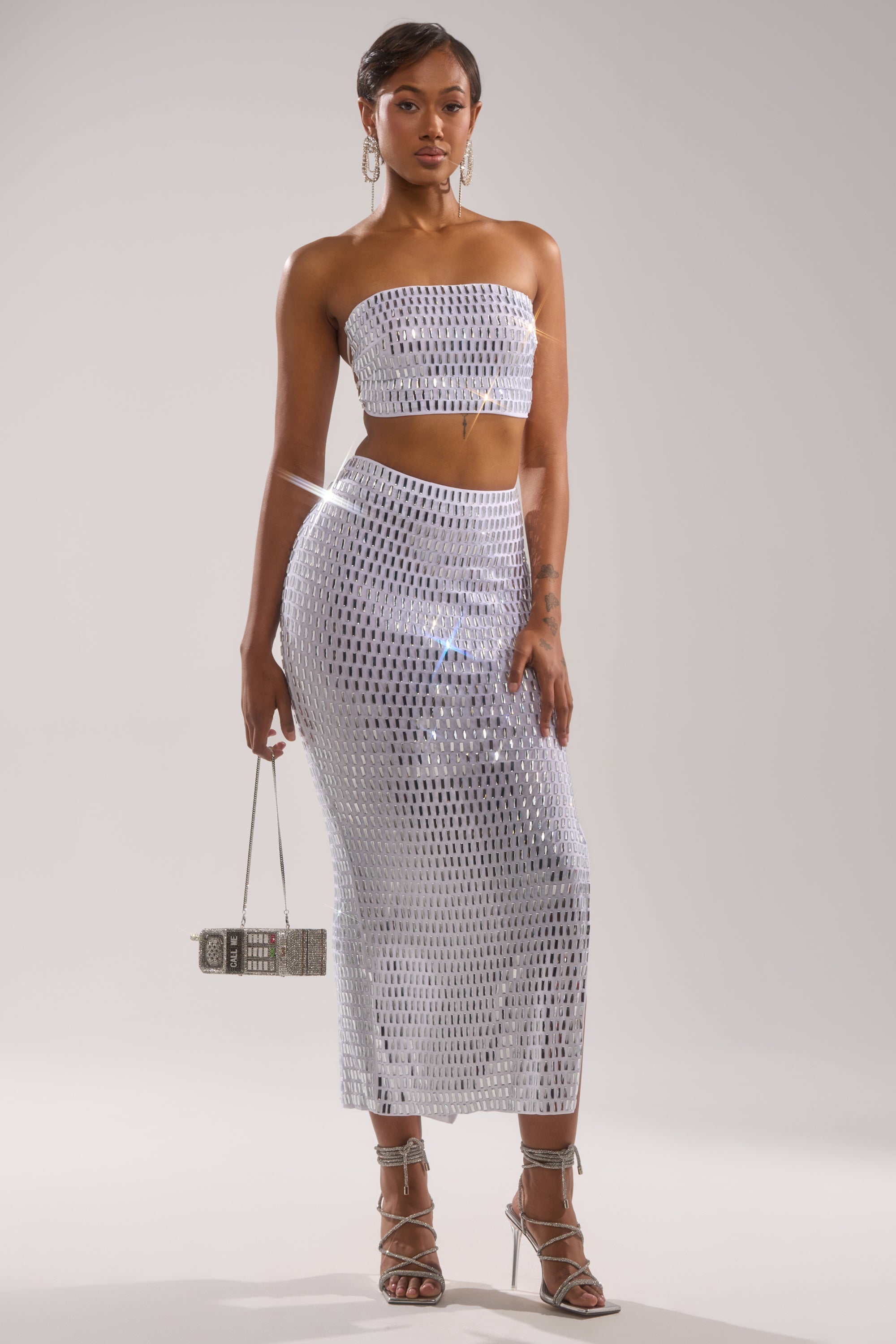 TALK ABOUT ME RHINESTONE BANDEAU