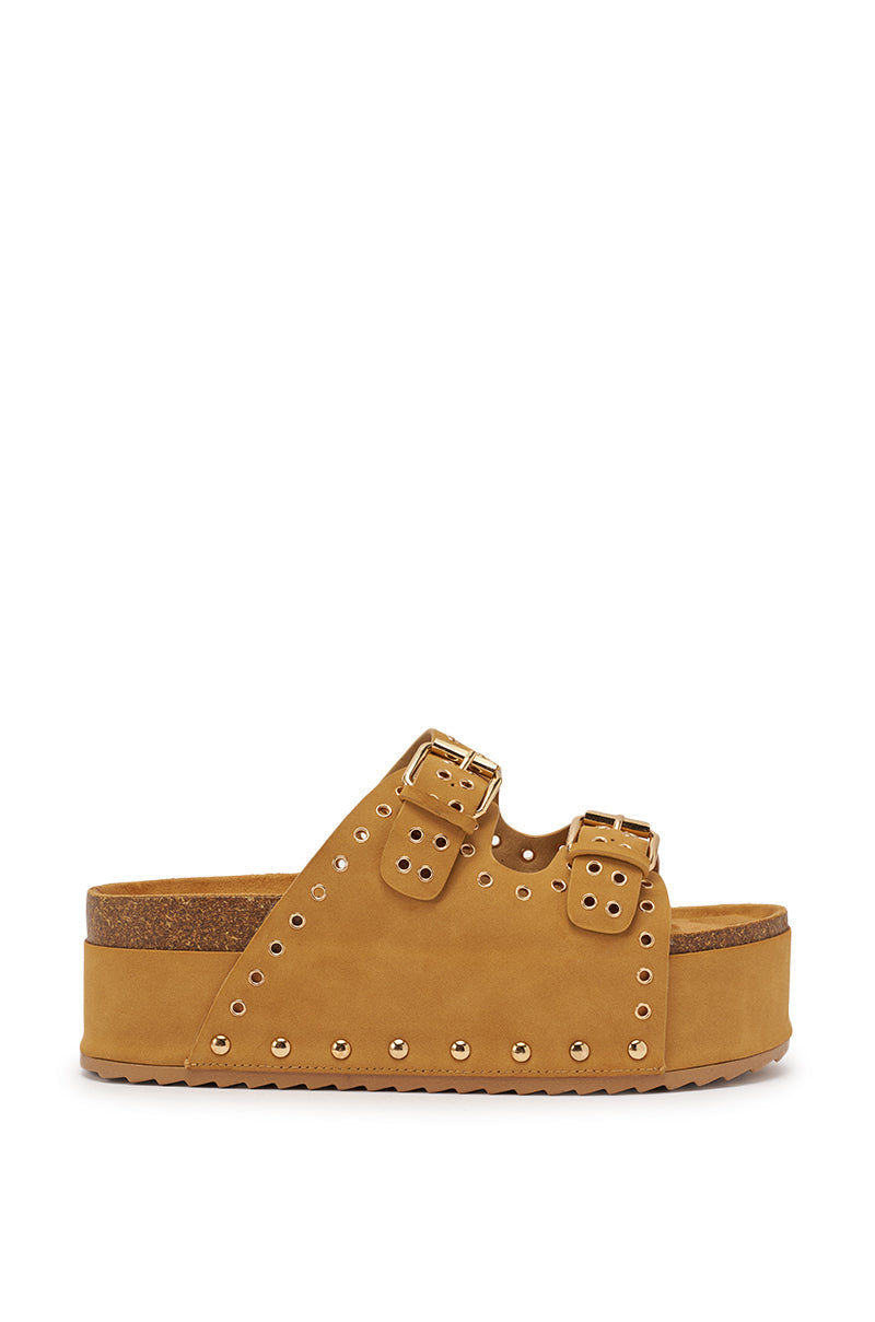 AZALEA WANG ALGEDI TAN PLATFORM SANDAL