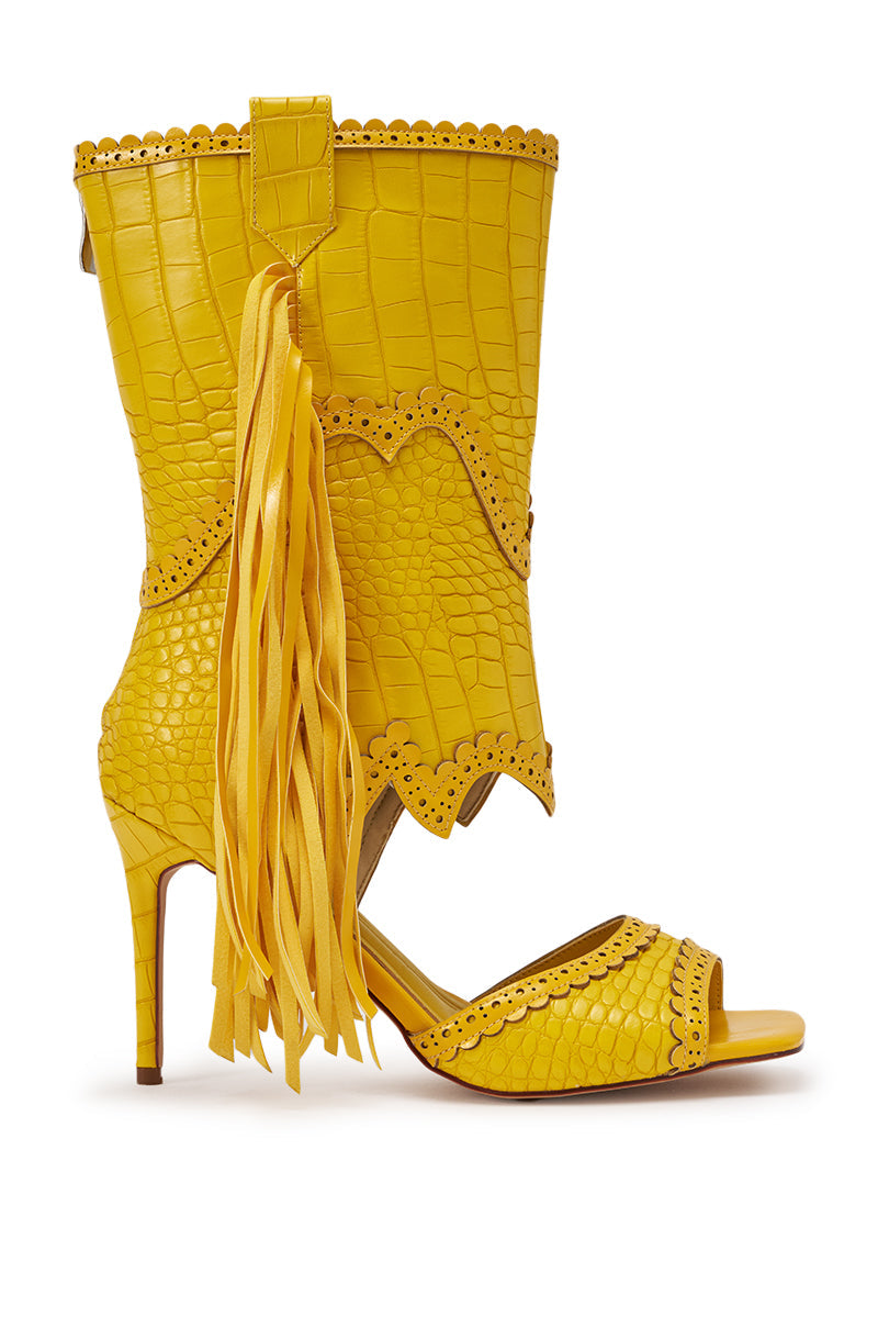 AZALEA WANG ALPHONSE YELLOW OPEN TOE SANDAL