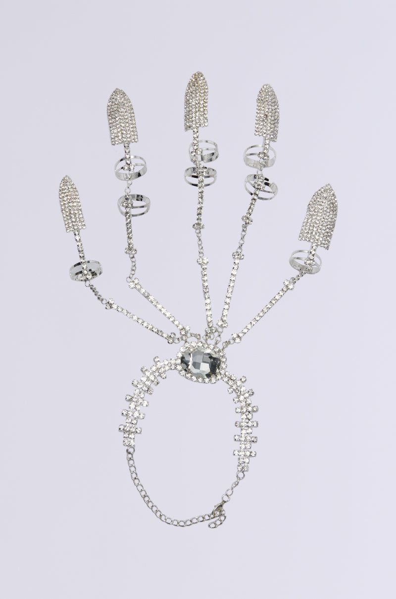CLAW MY WAY BLING RING SET