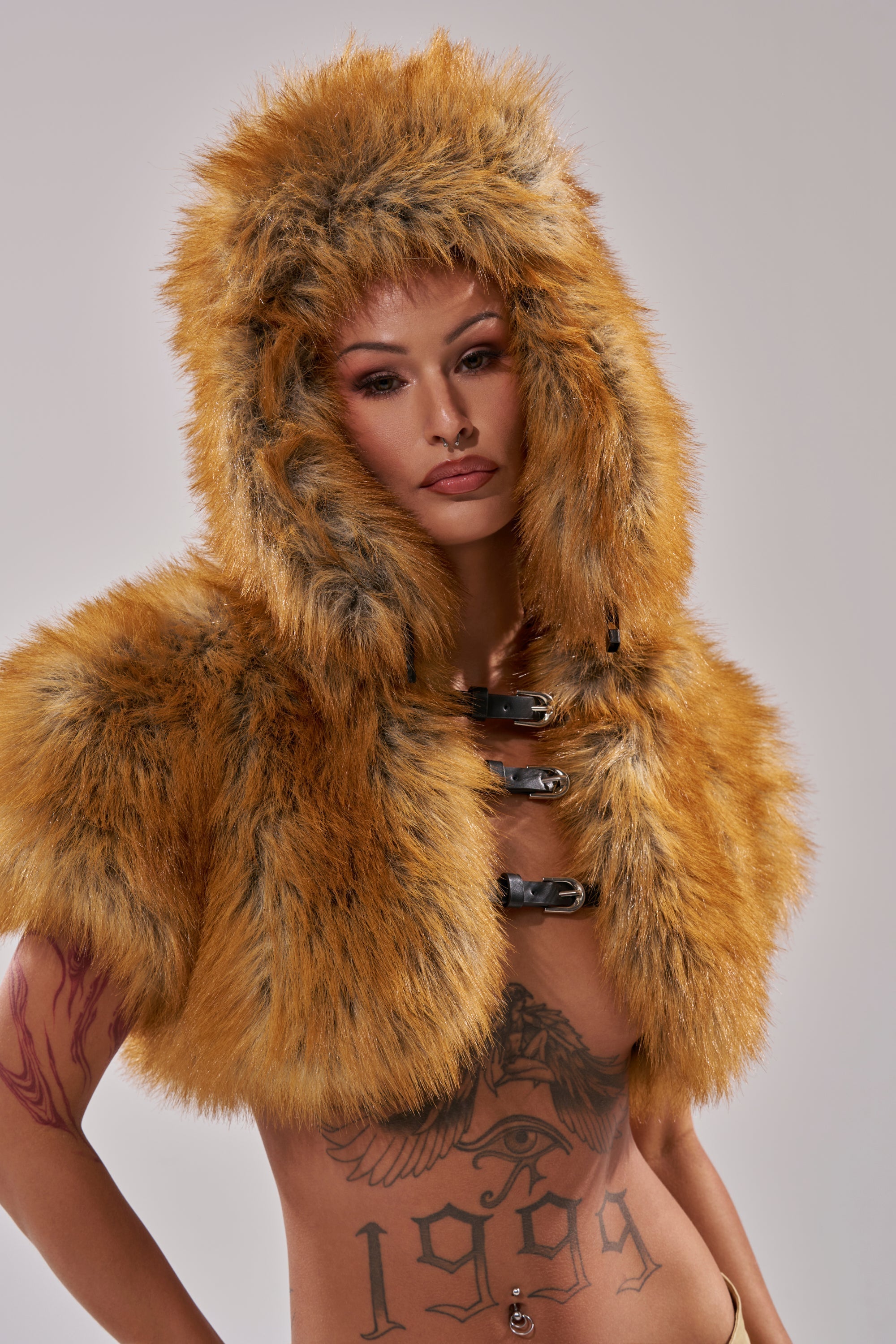 SO WITH IT FAUX FUR AVIATOR HAT