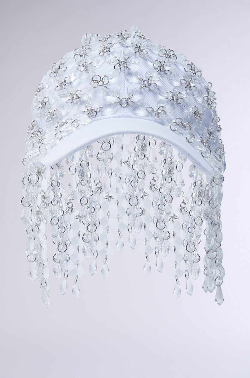 IN THE CLEAR BEADED HAT