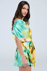 RALEIGH PRINTED SATIN ROMPER
