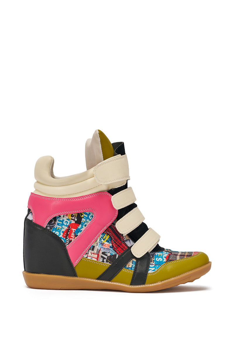 AZALEA WANG BRYANT MULTI WEDGE SNEAKER
