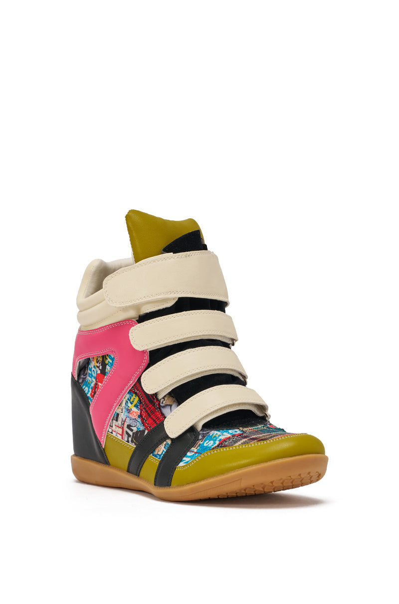 AZALEA WANG BRYANT MULTI WEDGE SNEAKER